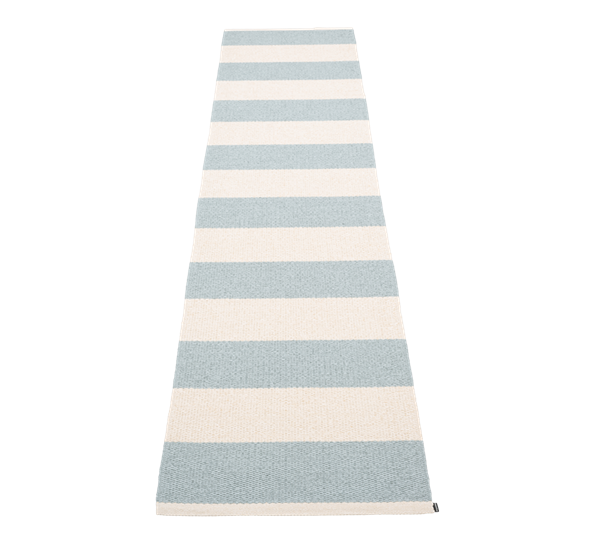 Bob matte blue fog vanilje 70x300 cm fra Pappelina