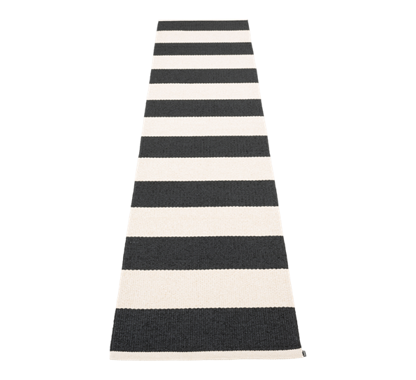 Bob matte sort vanilje 70x300 cm fra Pappelina