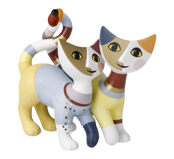Katter Luca e Sofia 8,5x7,5 cm fra Goebel