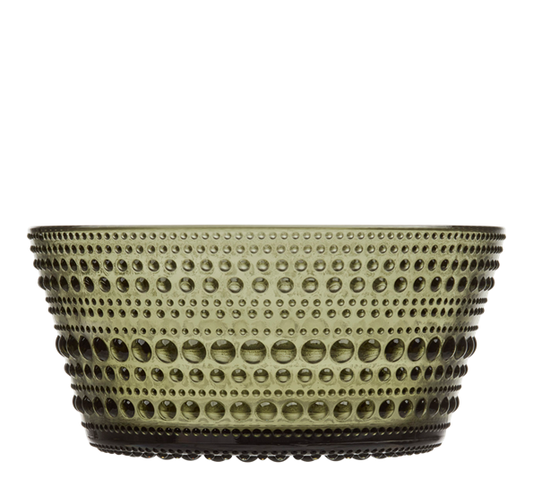 Kastehelmi mosegrønn dessertskål glass 23 cl fra Iittala