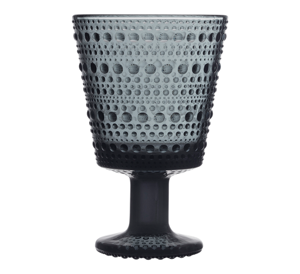 Kastehelmi mørk grå vannglass 26 cl 4-pk 2021 fra Iittala