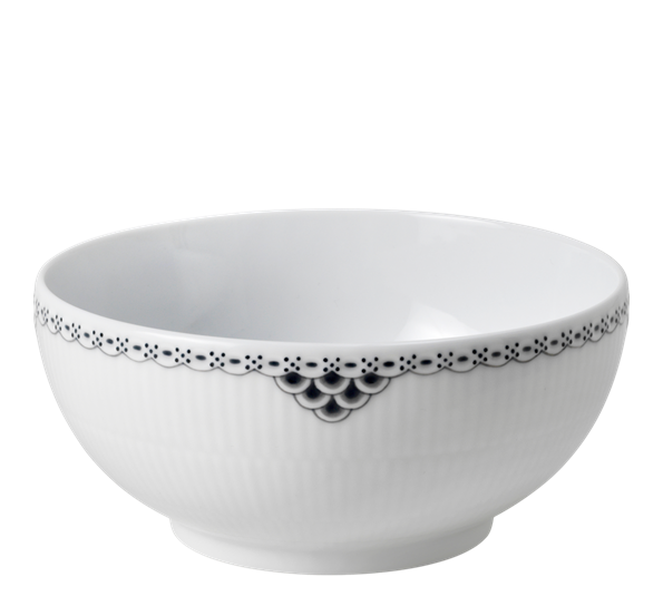 Sort Riflet Blonde skål 110cl fra Royal Copenhagen