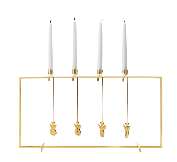 Juledisplay forgylt fra Georg Jensen