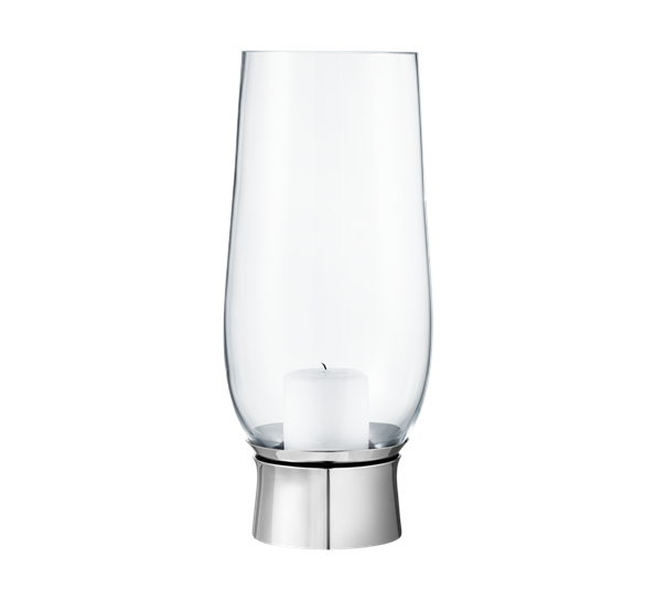 Lumis hurricane stor ss glass fra Georg Jensen