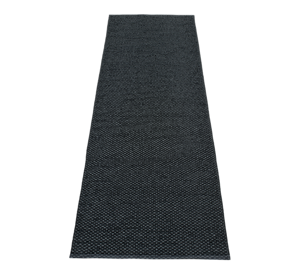 Svea matte sort metallic 70x400 cm Pappelina