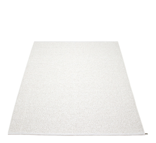 Svea matte hvit metallic 180x260 cm Pappelina