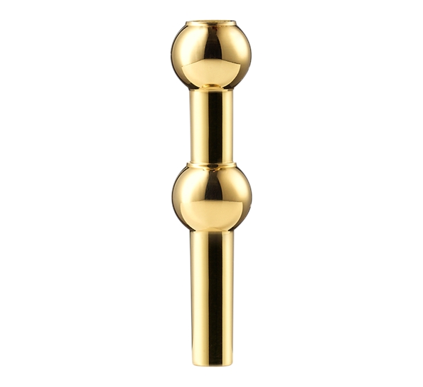 STOFF vase 10 cm til modullysestake messing fra Stoff Copenhagen
