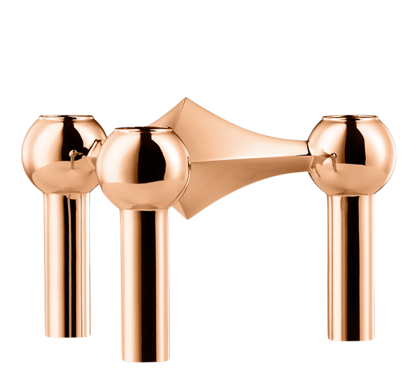 STOFF lysestake h6,9 cm roségull fra Stoff Copenhagen