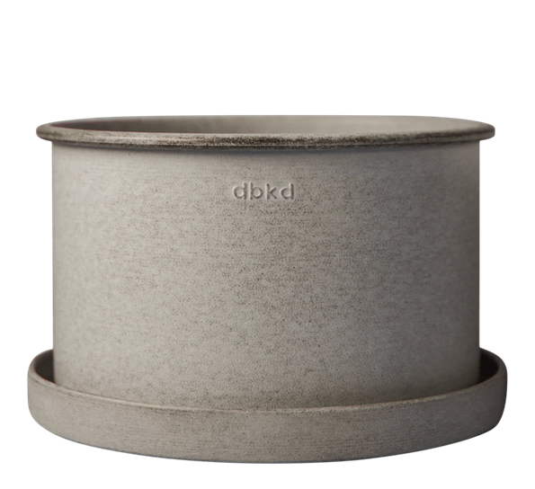 Plant bowl utekrukke ø27 cm h18 cm beige DBKD