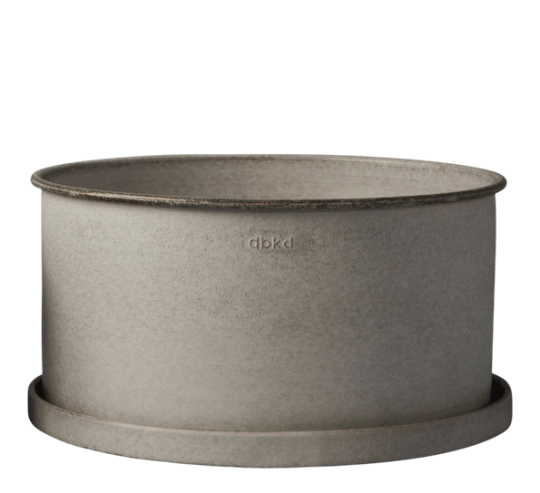 Plant bowl utekrukke ø35 cm h20 cm beige DBKD