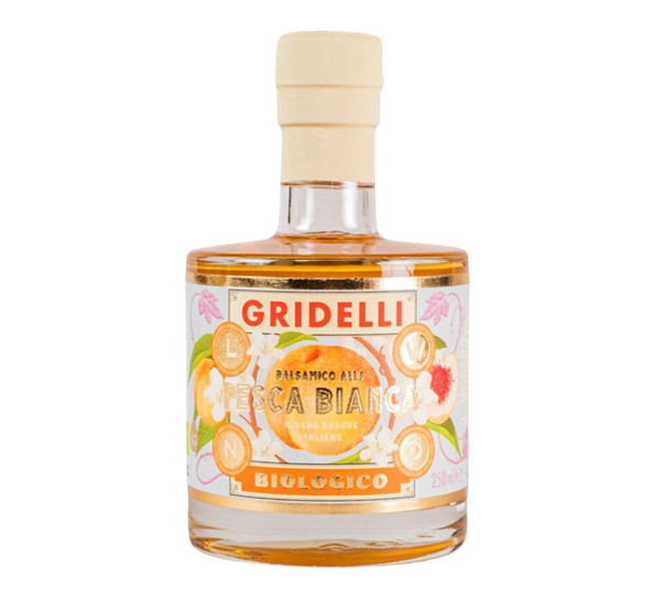 <p>Balsamico Al Pesca Bianca 250 ml Gridelli</p>
