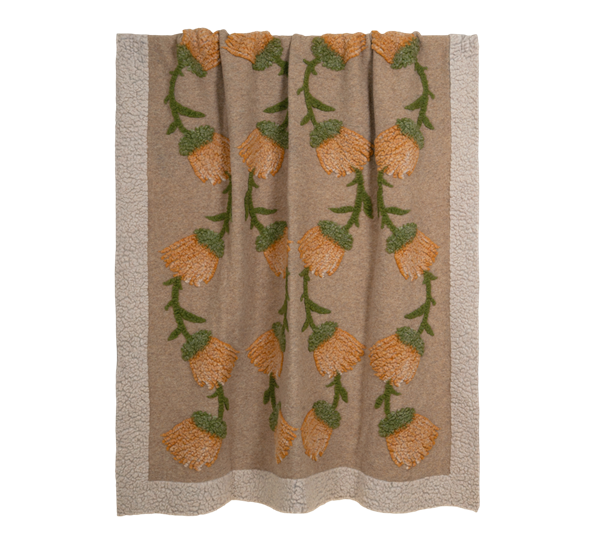Fane panna ullpledd 150x190 cm beige fra Frati Home