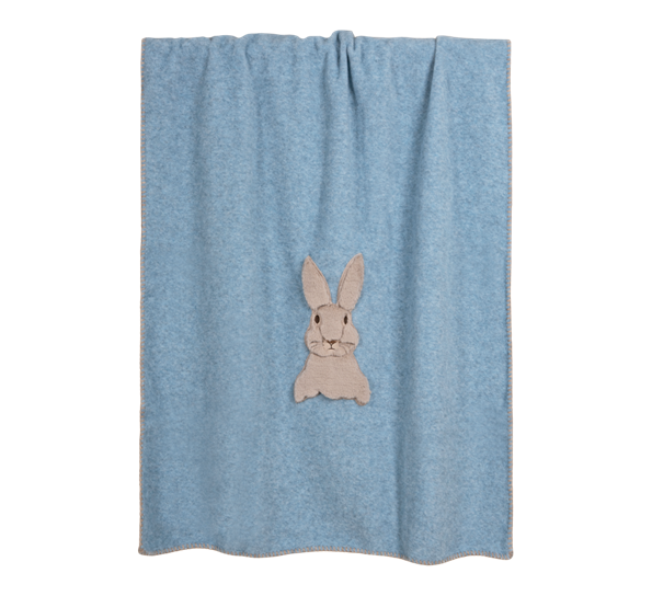 Baby sweet bunny bambuspledd 75X100 cm blå fra Frati Home