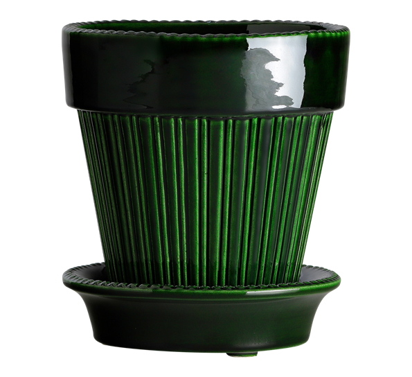 Simona blomsterkrukke m fat 12 cm emerald green fra Bergs Potter