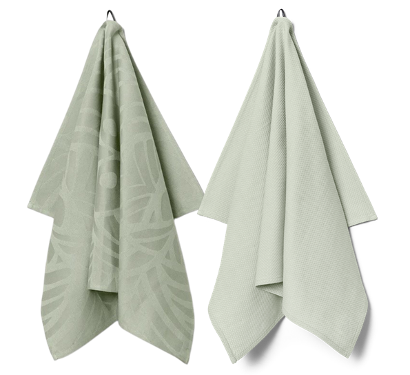 Easter & 1959 kjøkkenhåndkle lys grønn 2-pk fra Georg Jensen Damask