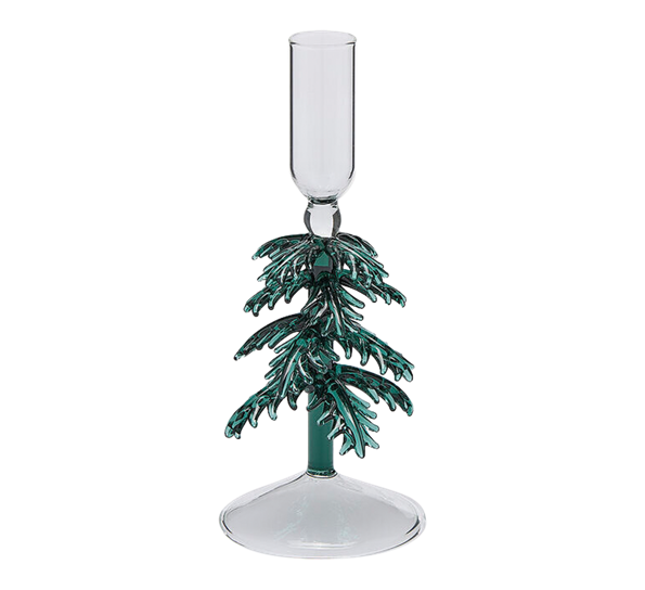 Lysestake juletre h20 cm grønn EDG Enzo de Gasperi