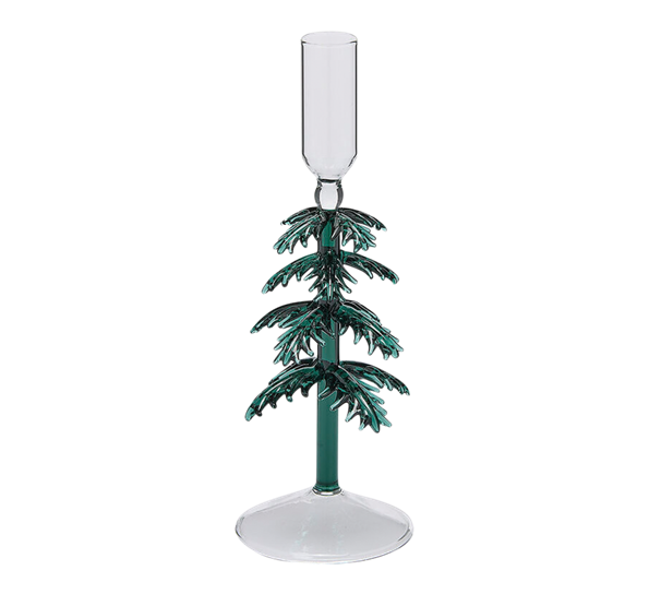 Lysestake juletre h23 cm grønn EDG Enzo de Gasperi