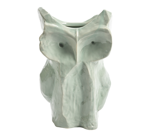 Owl after Midnight vase 30 cm lyseblå fra Serax