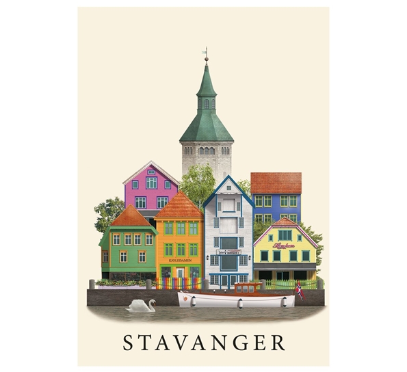 Postkort A6 Stavanger Martin Schwartz