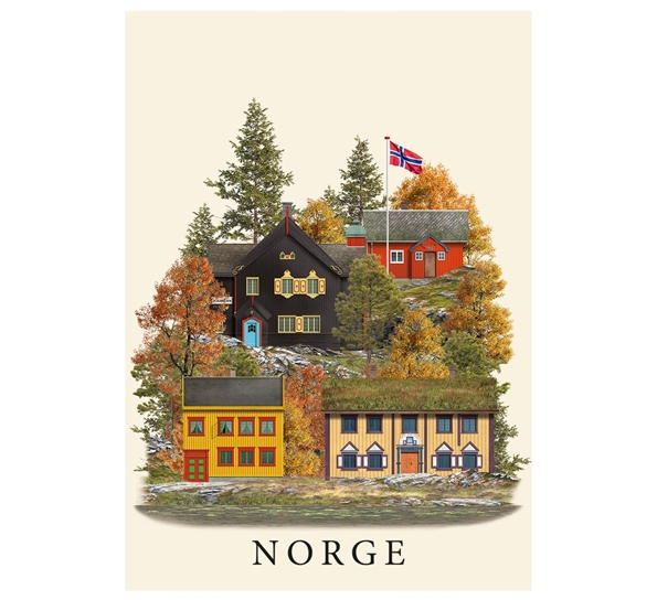 Postkort A6 Norge III Martin Schwartz