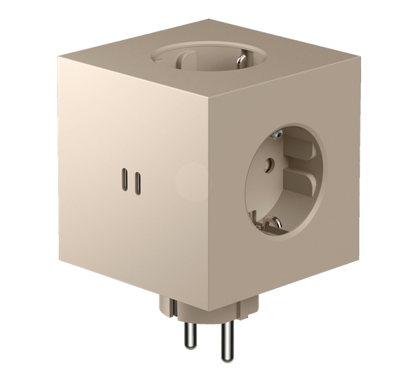 Square 2 Nomad Sand uttaksforlenger 30W dobbel USBC Avolt