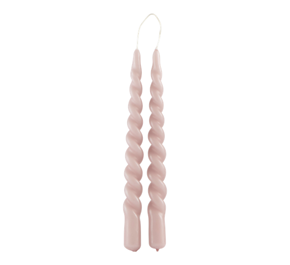 Twist lys 24 cm soft rosa 2 stk Vinding