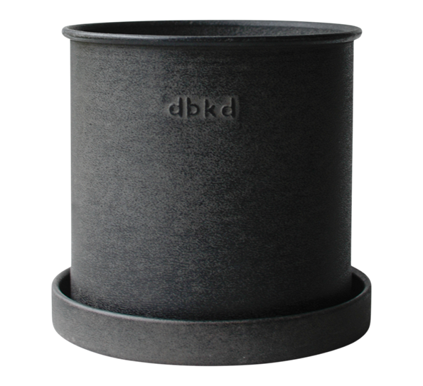 Plant pot utekrukke ø14 cm h14 cm sort DBKD