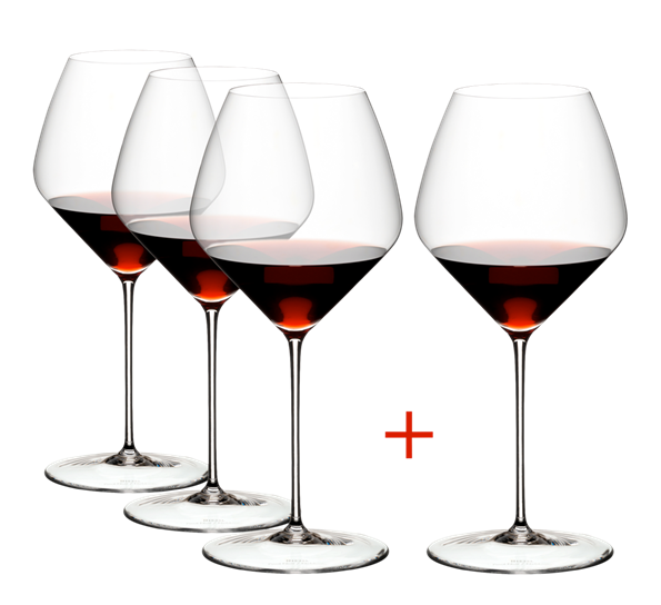 Veloce Pinot Noir Nebbiolo rødvinsglass 4 for 3 Riedel