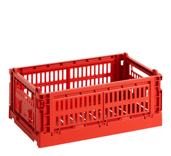 Colour Crate 17x26,5x10,5 cm rød oppbevaringskasse fra HAY