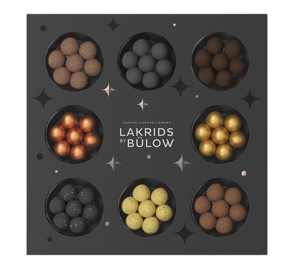 Winter Edition lakris Selection box 335g fra Lakrids By Johan Bülow