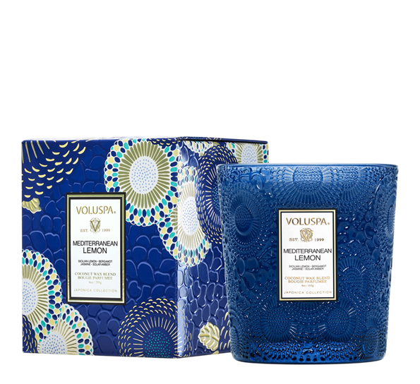 Duftlys 60t Mediterranean Lemon fra Voluspa