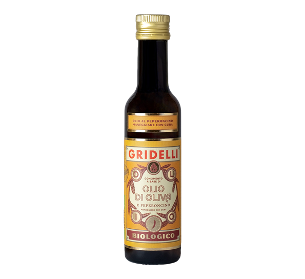 Olivenolje Olio Al Peperoncino chilipepper 250 ml Gridelli