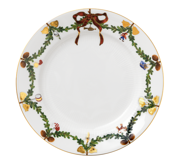 Stjerneriflet Jul asjett 21 cm fra Royal Copenhagen