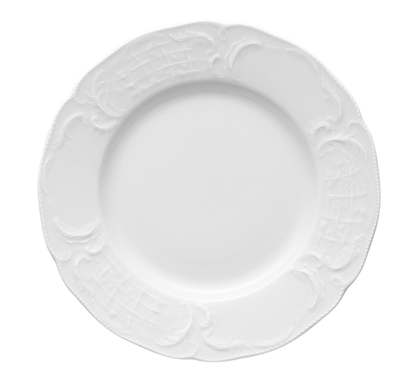 Sanssouci Hvit tallerken flat 26 cm fra Rosenthal