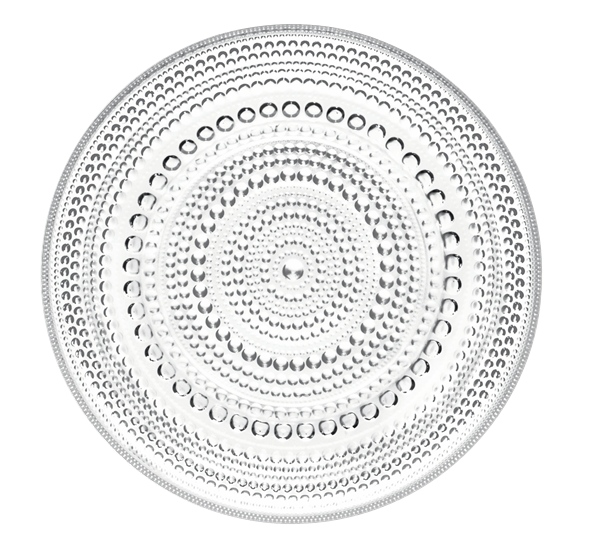 Kastehelmi klar glassasjett 17 cm fra Iittala