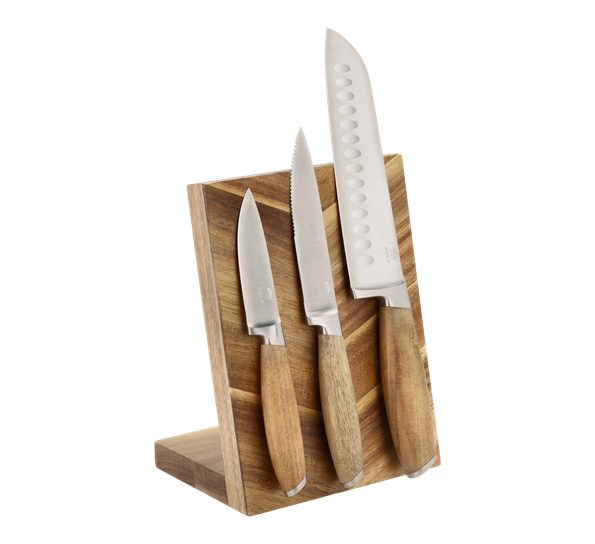 Knivblokk magnet akasietre fra Holm
