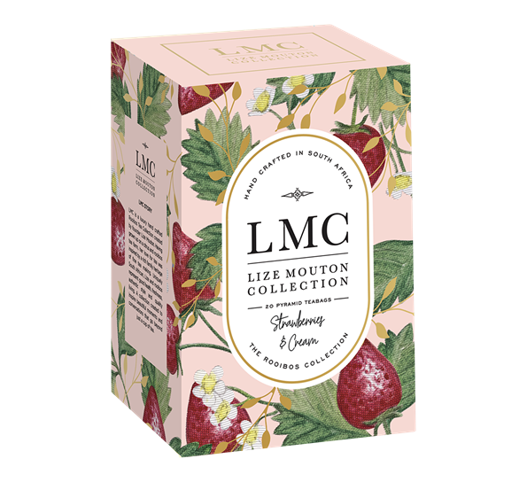 LMC te Strawberries & Cream Rooibos 20 teposer fra LMC – Lize Mouton Collection