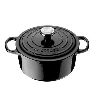 Jerngryte rund 4,2l 24cm sort