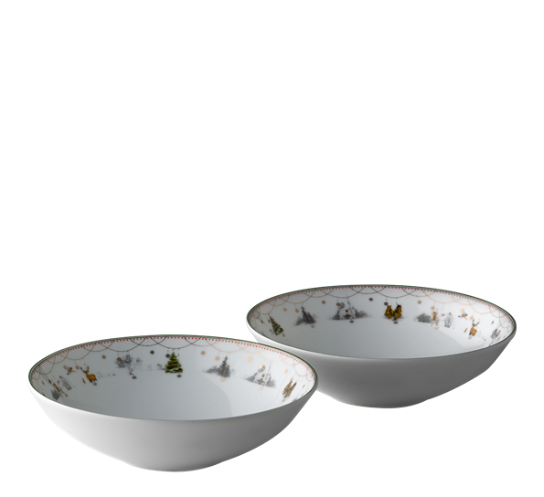 Julemorgen tallerken dyp 2-pk 16 cm fra Wik & Walsøe