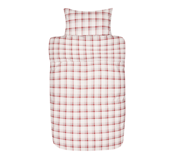 Helmer sengesett flanell rød 200x220cm fra Høie