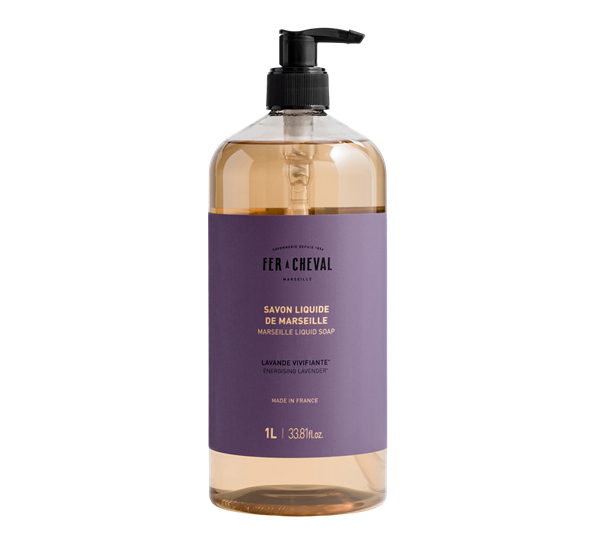 <p>Marseille flytende såpe refill&nbsp;Energising Lavender 1L Fer á Cheval</p>
