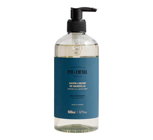 Marseille flytende såpe Aqua Tangerine 500ml Fer á Cheval