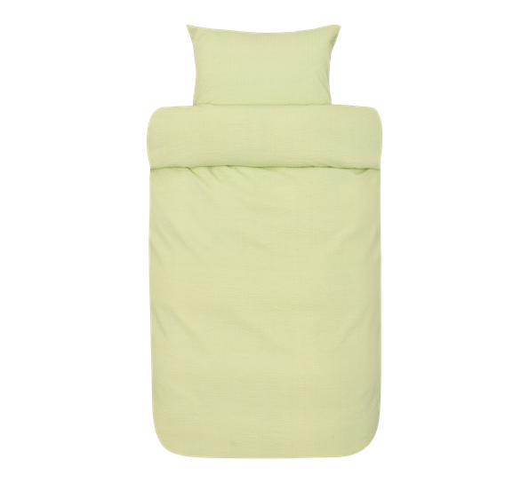 Sanna sengesett krepp lime 140x220 cm Høie