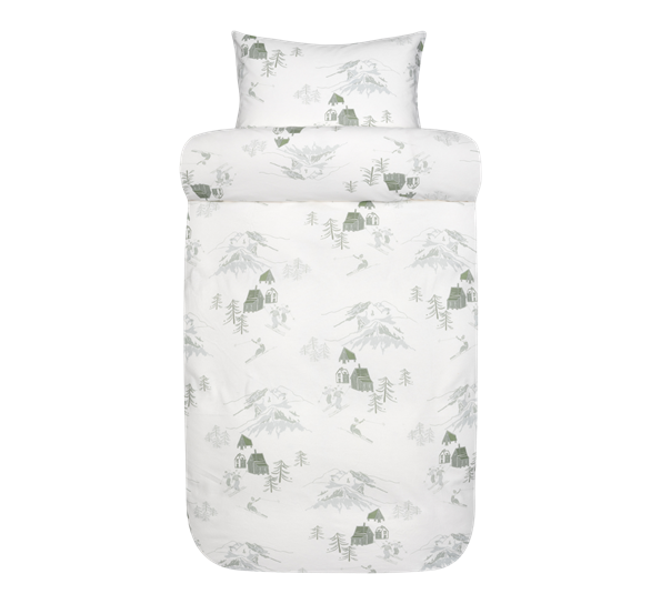 <p>Trysil sengesett flanell grønn 200x220cm Høie</p>
