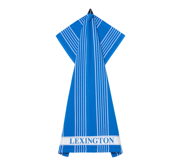 Terry kjøkkenhåndkle striped 50x70 cm hvit blå Lexington