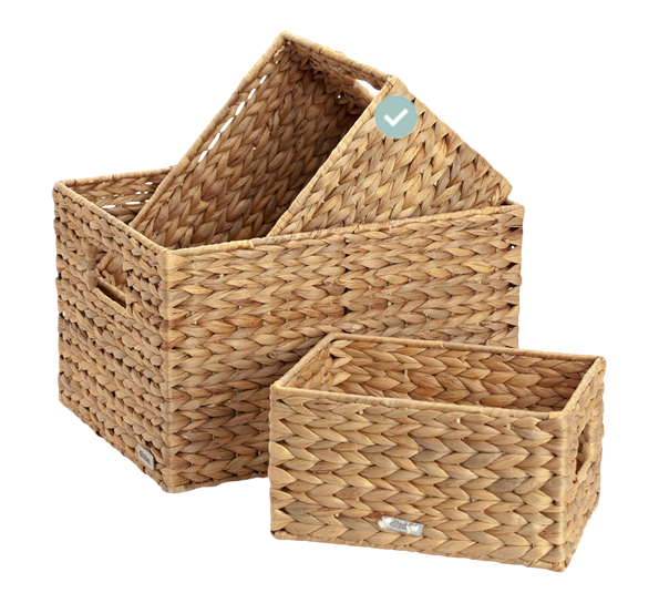 Lily kurv 16x20x26 cm vannhyasint natur fra Dixie