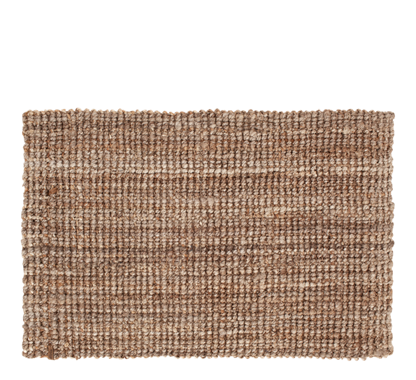 Julia dørmatte 60x90 cm jute naturgrå fra Dixie