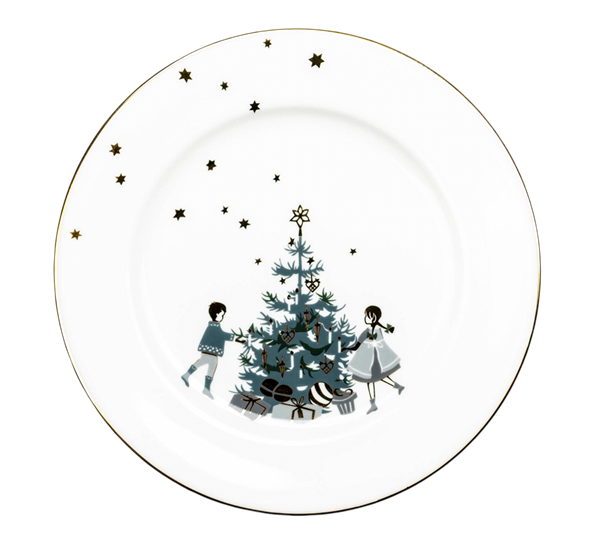 Winter Stars asjett 21 cm Christmas Tree fra Jette Frölich