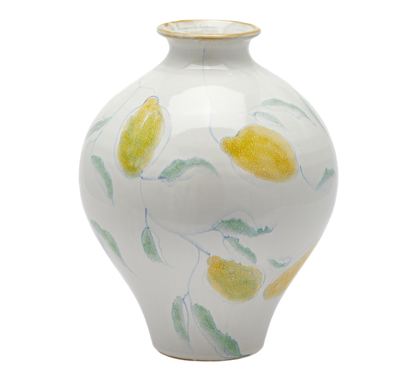 <p>Vase med sitroner amfora 35 cm EDG Enzo de Gasperi</p>

