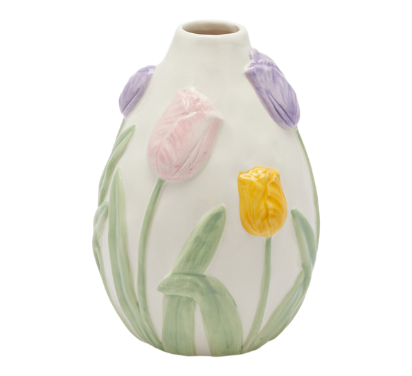 Vase med tulipaner 18,5 cm EDG Enzo de Gasperi